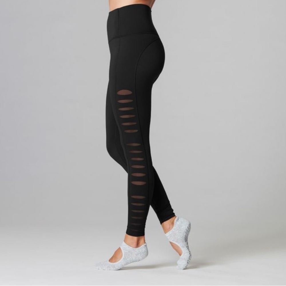 Tavi Noir Laser Cut Tight Leggings Black Medium Ebony